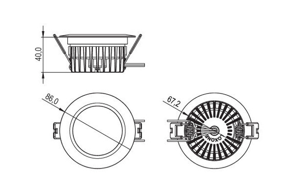 Spot LED WW biały